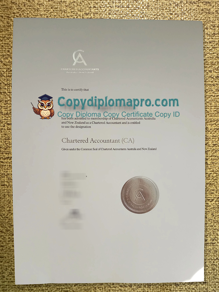 Chartered Accountants Australia and New Zealand Certificate