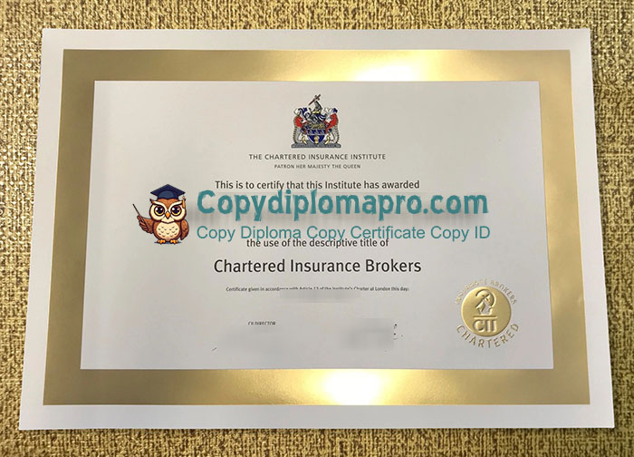 Chartered Insurance Institute Certificate