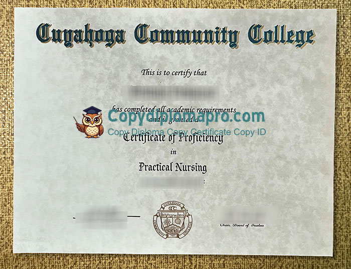 Cuyahoga Community College Diploma, Tri-C Diploma
