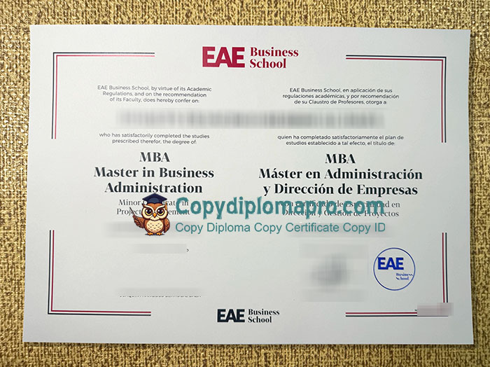 EAE Business School Diploma