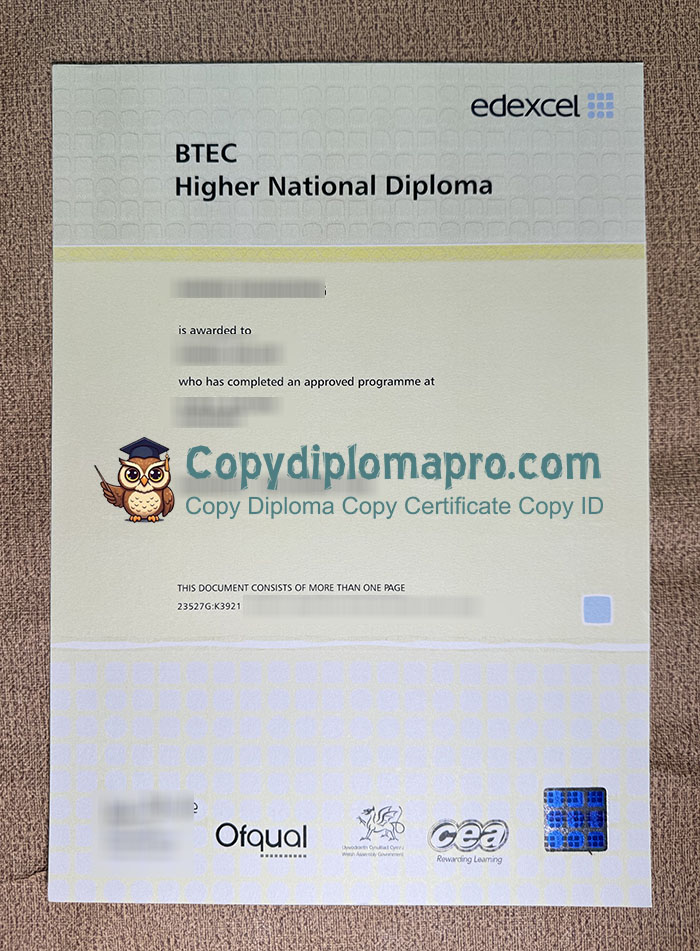 Edexcel BTEC Higher National Diploma