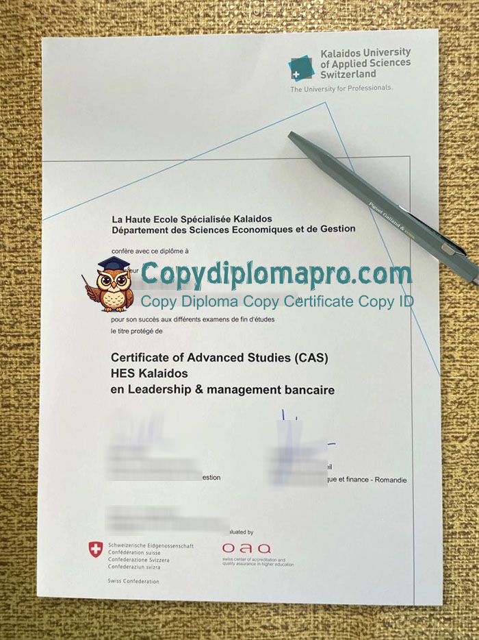 Kalaidos University of Applied Sciences Diploma