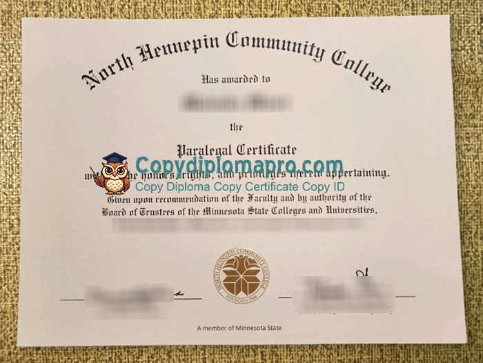 North Hennepin Community College Diploma