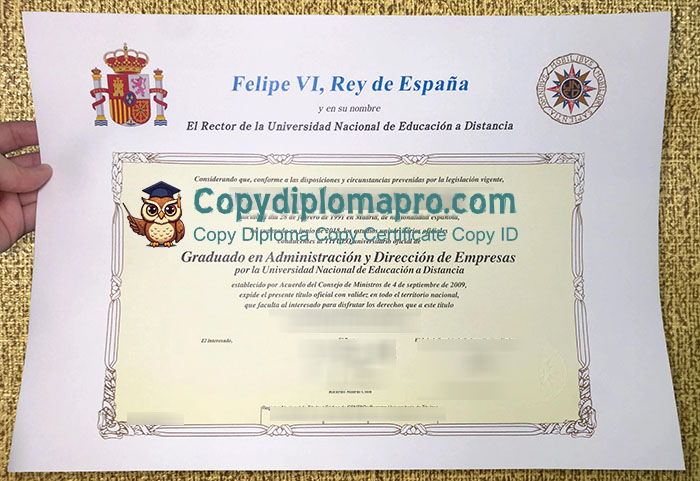 Universidad Nacional de Educación a Distancia Diploma