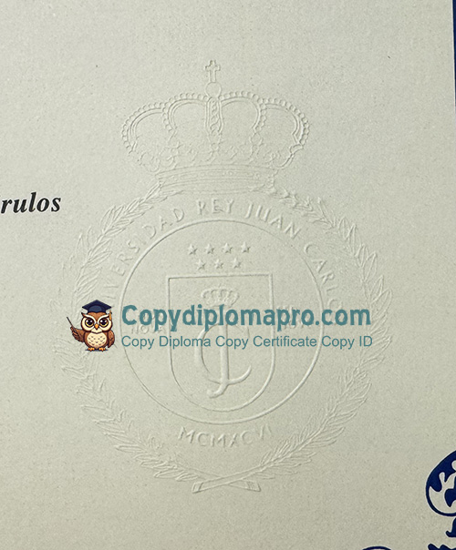 Universidad Rey Juan Carlos Diploma seal