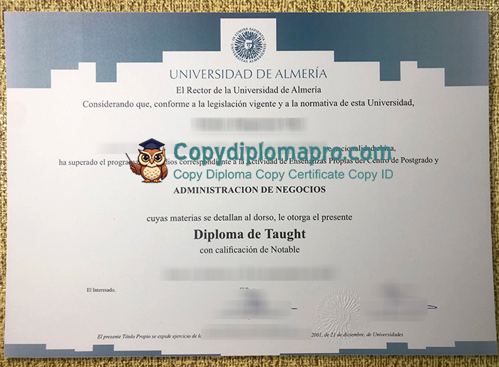 Universidad de Almería Diploma