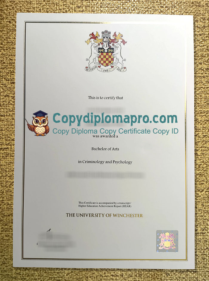 University of Winchester Degree