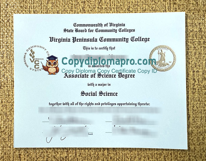 Virginia Peninsula Community College Diploma, VPCC Diploma