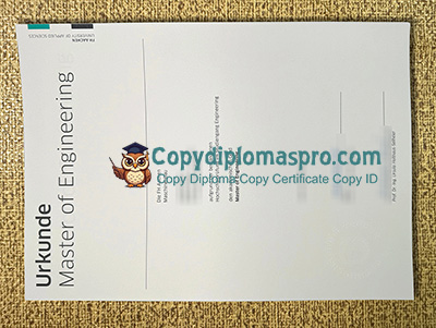 FH Aachen Urkunde, FH Aachen – University of Applied Sciences Diploma