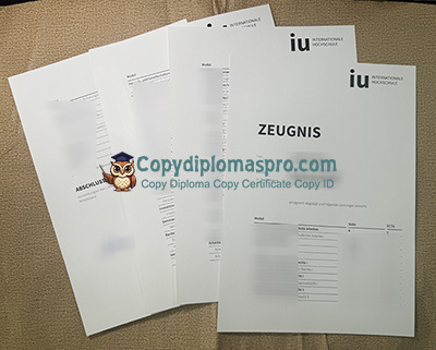 IU Internationale Hochschule Zeugnis