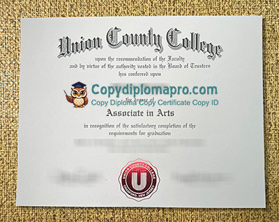 Union County College Diploma, Union College Diploma