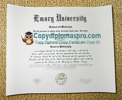Emory University Diploma